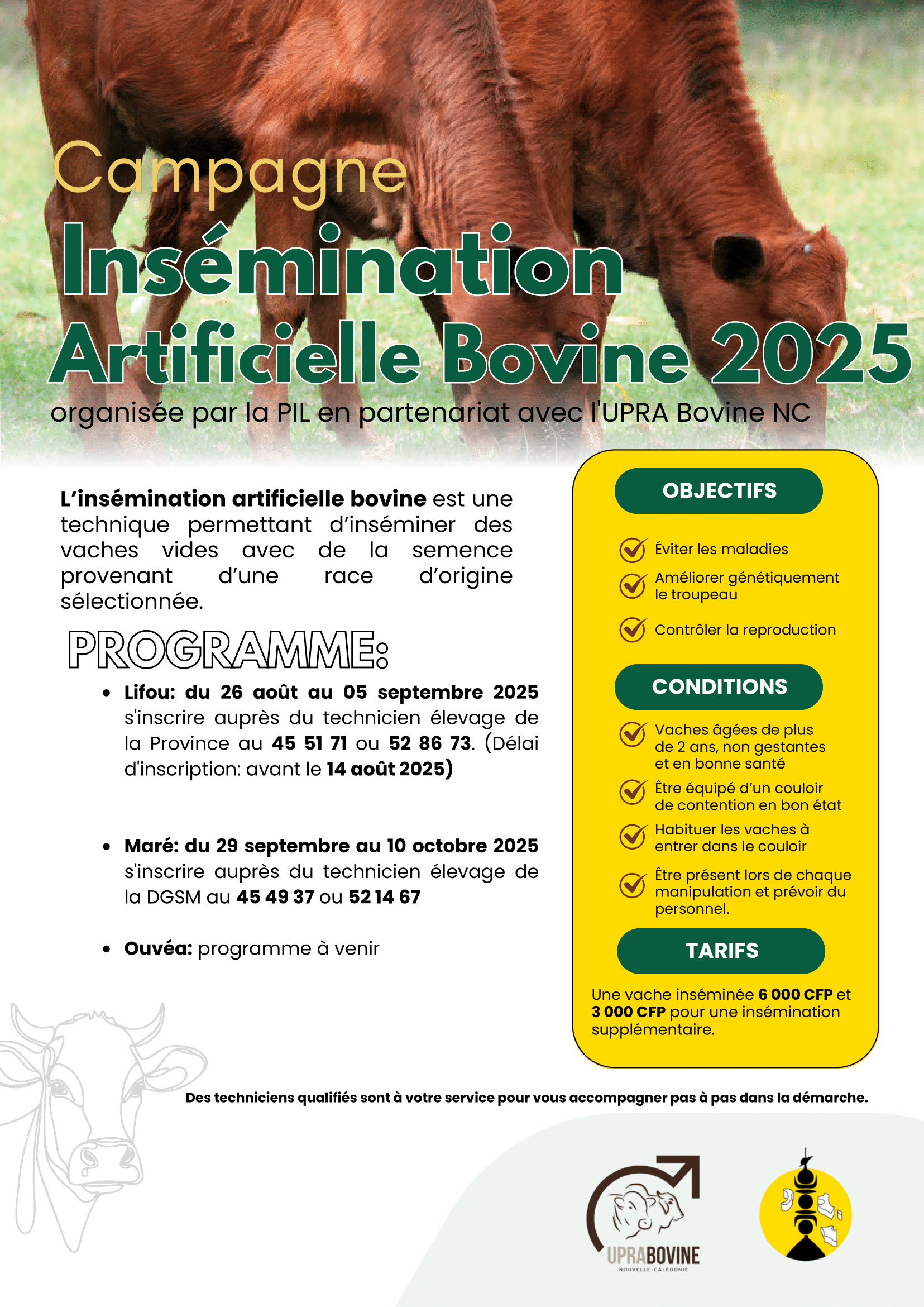 campagne insemination artificielle bovine 2025