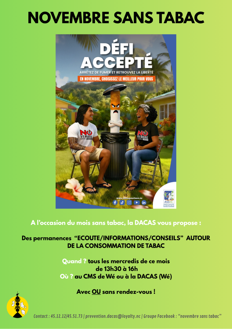 affiche novembre sans tabac