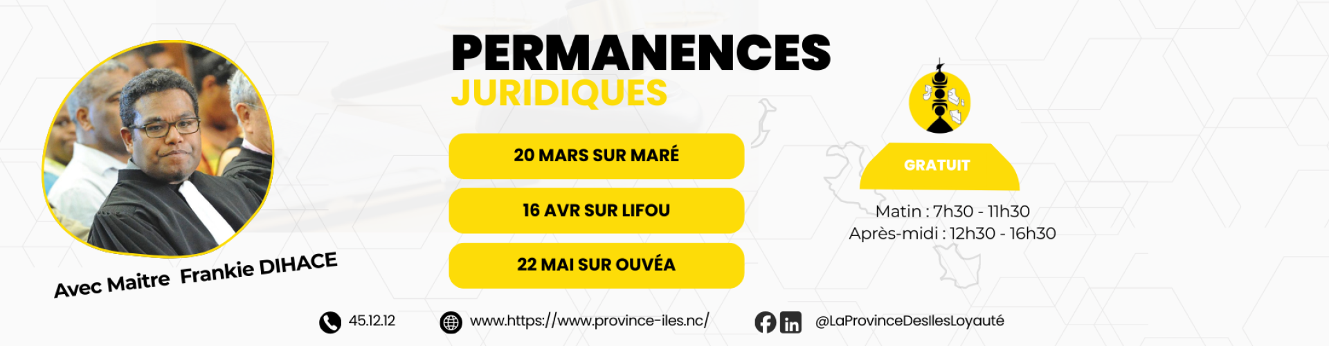 Permanences juridiques gratuites mars 2026